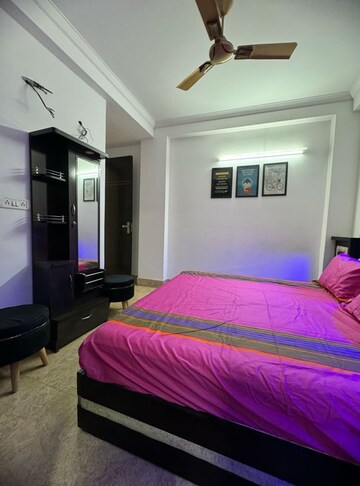 Bedroom in 3 BHK Apartment at Chattarpur – for Rent