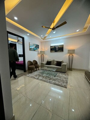 Kitchen in 3 BHK Apartment at Chattarpur – for Rent