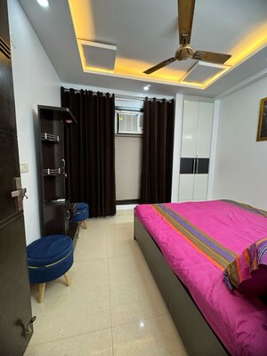 Bedroom in 3 BHK Apartment at Chattarpur – for Rent