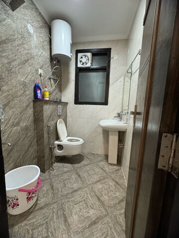 Bathroom in 3 BHK Apartment at Chattarpur – for Rent
