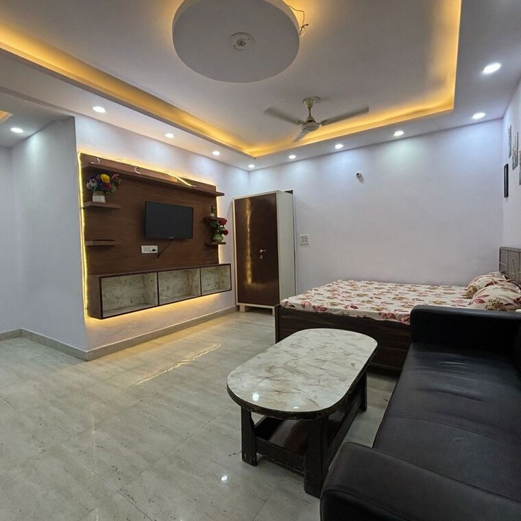 Living Room, saket 1 RK 400 Sq.Ft. Builder Floor In Saket Delhi 10060375