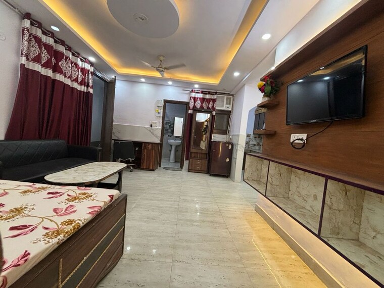 Living Room, saket 1 RK 300 Sq.Ft. Apartment In Saket Delhi 10060398