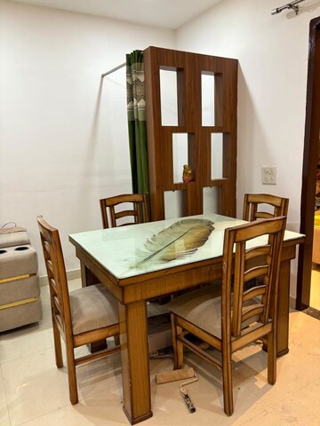 Dining area in 3 BHK Builder Floor at Pir Machalla – for Rent