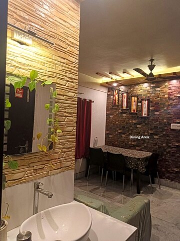 Dining area in 2 BHK Apartment at Chinar Park – for Sale