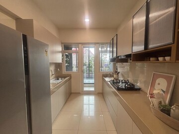 Kitchen in 3 BHK Apartment at Godrej Blue, B L Saha Road – for Sale