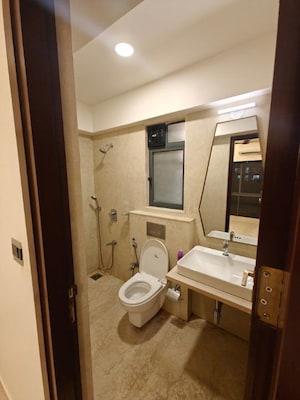 Bathroom in 1 BHK Apartment at Omkar Vive, Kurla – for Rent