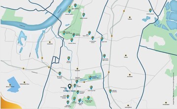 4 BHK Apartment – Map Location View at Godrej Blue, B L Saha Road - for Sale