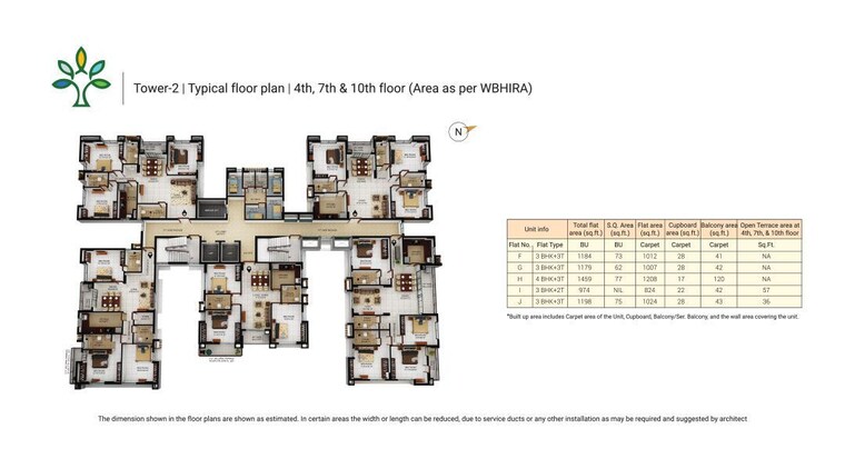 Master Plan, merlin-elements 3 Bedroom 974 Sq.Ft. Apartment In Alipore Kolkata 10060556