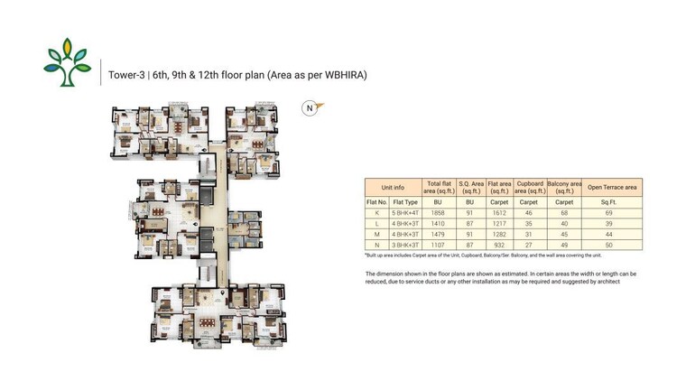 Master Plan, merlin-elements 3 Bedroom 974 Sq.Ft. Apartment In Alipore Kolkata 10060556