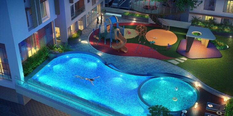 Swimming Pool, merlin-elements 3 Bedroom 1107 Sq.Ft. Apartment In Alipore Kolkata 10060558