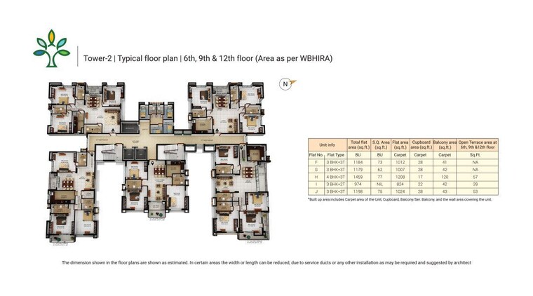 Master Plan, merlin-elements 4 Bedroom 1479 Sq.Ft. Apartment In Alipore Kolkata 10060561