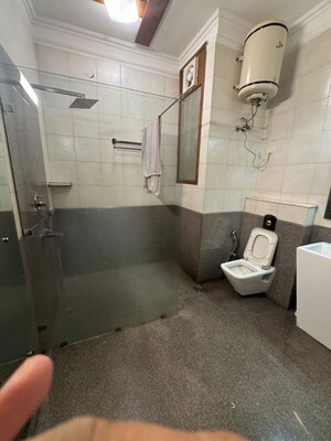 Bathroom in 3 BHK Apartment at Hauz Khas Enclave – for Rent