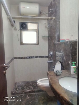 Bathroom in 3 BHK Apartment at Aristo Pearl Residency, Prabhadevi – for Rent