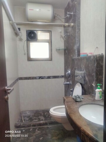 Bathroom in 3 BHK Apartment at Aristo Pearl Residency, Prabhadevi – for Rent
