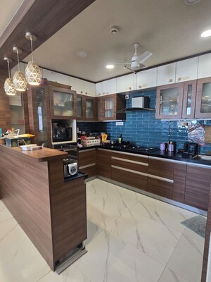 Kitchen in 4 BHK Penthouse at Nahar F Residences, Balewadi – for Rent