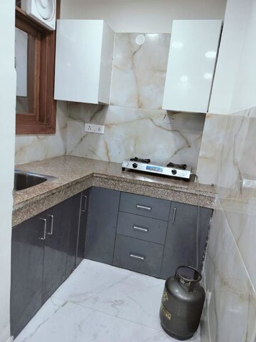 Kitchen in 1 BHK Builder Floor at Freedom Fighters Enclave – for Rent