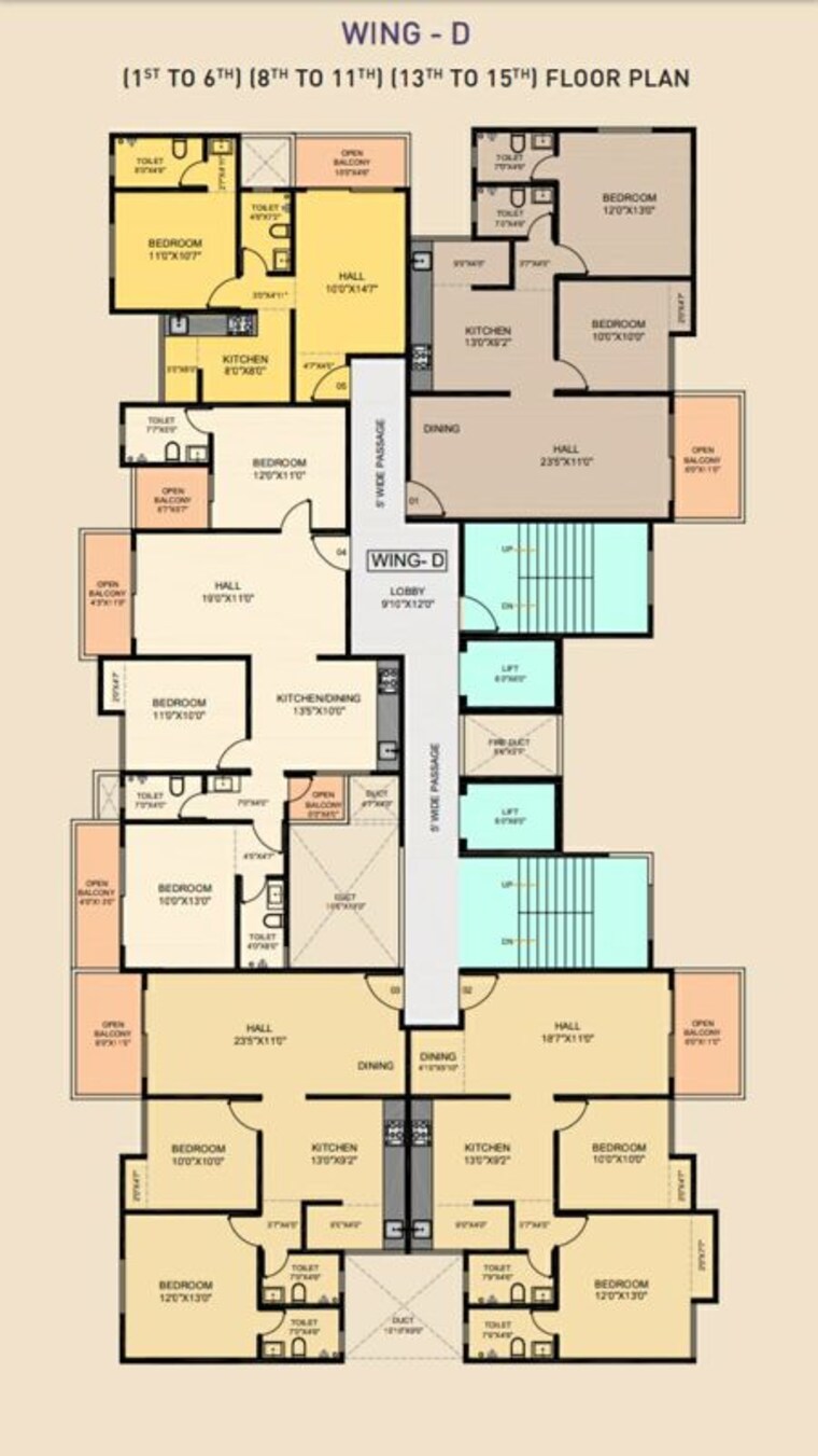 Floor Plan, akshar-altorios 2 Bedroom 862 Sq.Ft. Apartment In Hadapsar Pune 10061219