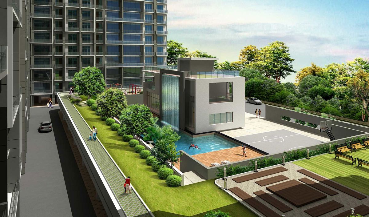 2 BHK + Pooja Room Apartment For Sale in Akshar Altorios