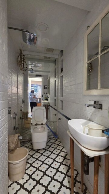 Bathroom in 2 BHK Apartment at Lokhandwala Complex – for Rent