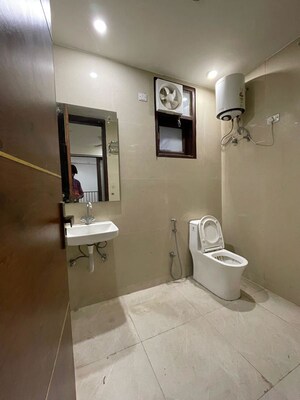 Bathroom in 1 RK Builder Floor at Chattarpur – for Rent