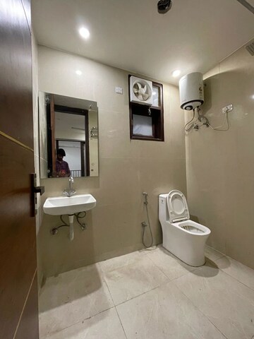 Bathroom in 1 RK Builder Floor at Chattarpur – for Rent