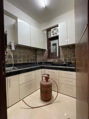 Kitchen in 1 RK Builder Floor at Chattarpur – for Rent