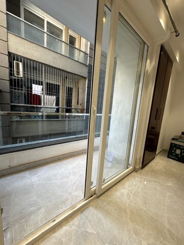 Balcony in 3 BHK Builder Floor at Palm Residency Chhatarpur, Chattarpur – for Rent