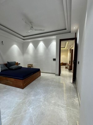 Living Room in 3 BHK Builder Floor at Palm Residency Chhatarpur, Chattarpur – for Rent