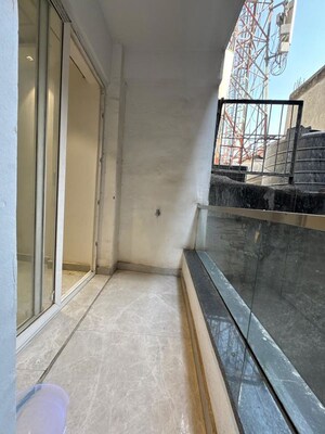 Balcony in 3 BHK Builder Floor at Palm Residency Chhatarpur, Chattarpur – for Rent