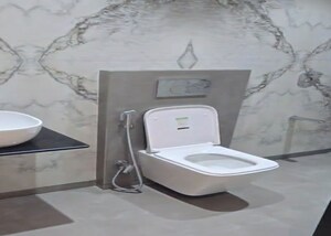 Bathroom in 2 BHK Builder Floor at Shalimar Garden Extension I – for Sale