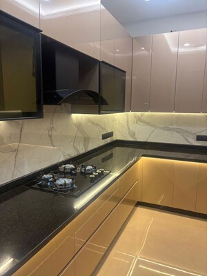 Kitchen in 4 BHK Apartment at Greater Kailash I – for Rent