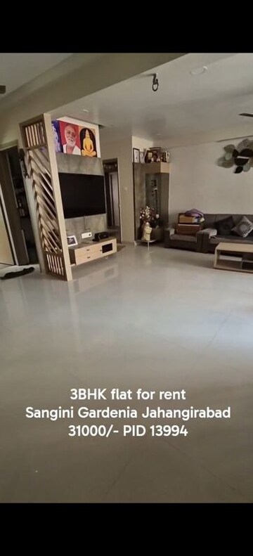 Living Room in 3 BHK Apartment at Sima Nagar – for Rent