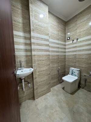 Bathroom in 1 BHK Builder Floor at Chattarpur – for Rent