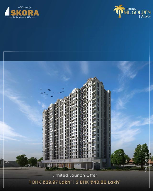1 BHK 450 Sq.Ft. Apartment in Skora ML Golden Palms