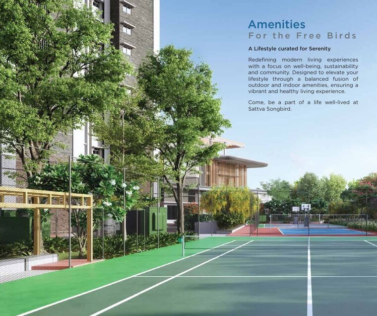 Garden, sattva-songbird 2.5 Bedroom 1398 Sq.Ft. Apartment In Budigere Cross Bangalore 10062136