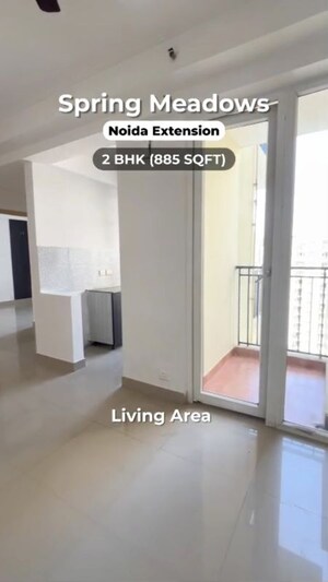 Building Lobby in 2 BHK Apartment at Spring Meadows, Tech Zone 4 Greater Noida – for Sale