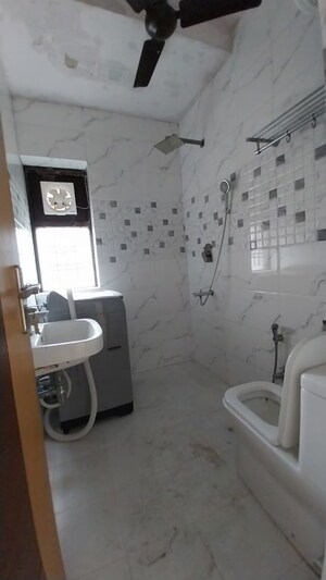Bathroom in 2 BHK Builder Floor at Golf Links – for Rent