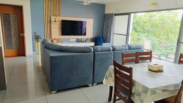 Living Room in 3 BHK Apartment at VasanA-Bhayli Road – for Rent