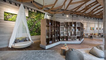 Balcony in 4 BHK Apartment at Lodha World Crest, Worli – for Rent