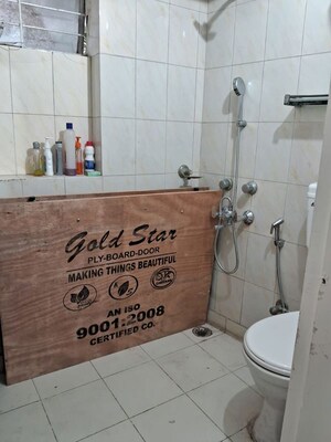 Bathroom in Studio Builder Floor at Greater Kailash I – for Rent