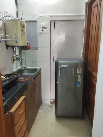 Kitchen in 1 BHK Builder Floor at Greater Kailash I – for Rent