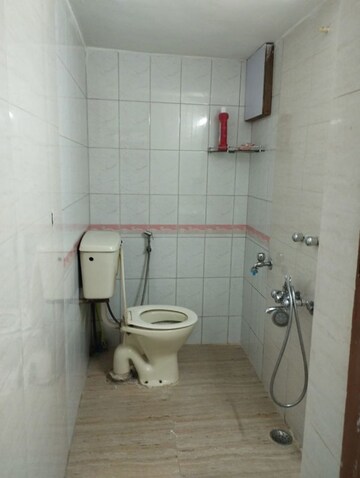 Bathroom in 1 BHK Builder Floor at Greater Kailash I – for Rent