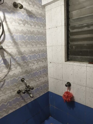 Bathroom in 1 BHK Apartment at Fam CHS, Kopar Khairane – for Rent