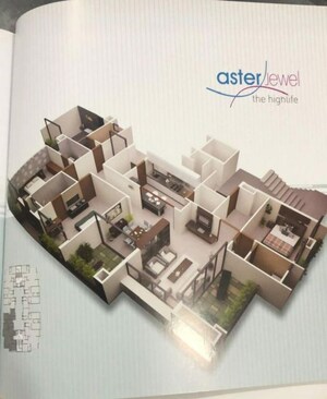 Master Plan in 4 BHK Apartment at Aakriti Aster Jewel, Bawadia Kalan – for Sale
