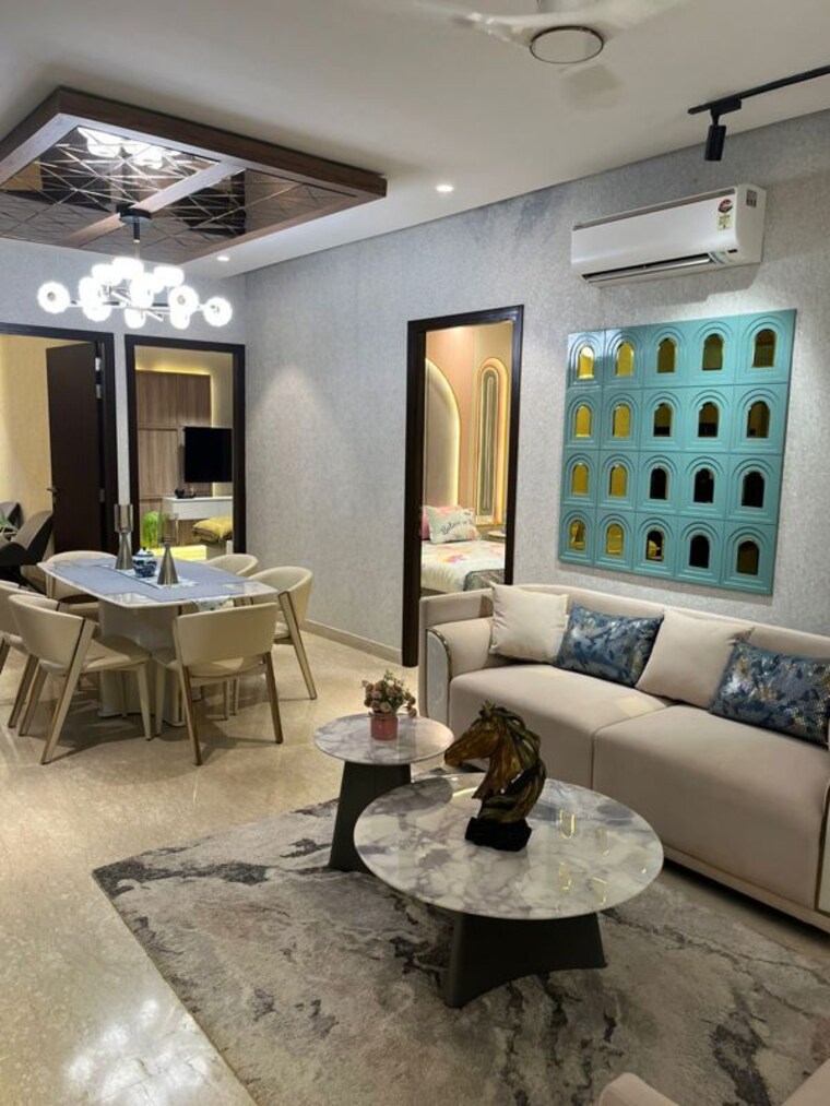 Living Room, maya-green-lotus-utsav 3 Bedroom 2100 Sq.Ft. Apartment In International Airport Road Zirakpur 10063826