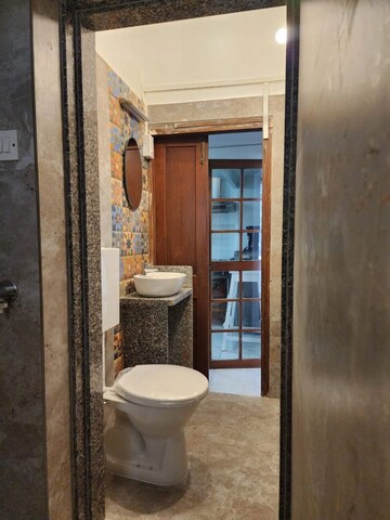 Bathroom in 1.5 BHK Apartment at Bandra West – for Rent