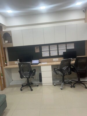 Team Area in  Office Space at Goyal Titanium Business Park, Makarba – for Rent