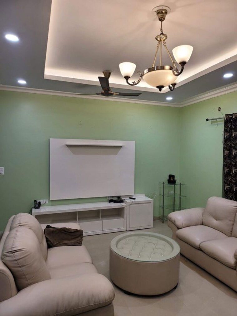 Living Room, nk-sharma-savitry-greens 3 Bedroom 1500 Sq.Ft. Apartment In Lohgarh Zirakpur 10063937