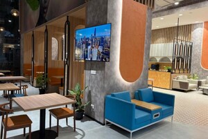 Living Room in  Office Space at Hebbal Kempapura – for Rent