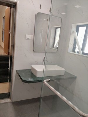 Bathroom in 2.5 BHK Independent House at Grace Dieu Bungalows, Powai – for Rent